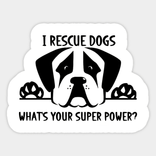 I RESCUE DOGS Sticker